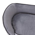 Load image into Gallery viewer, Sausage Dog Box Zig Zag Pet Sofa Grey