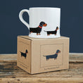Load image into Gallery viewer, Sausage Dog Box, Dachshund Sweet William Dachshund Mug with Gift Box