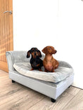 Load image into Gallery viewer, Sausage Dog Box, Dachshund Fern Chaise Longue Sofa Bed With Storage