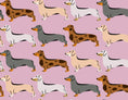 Load image into Gallery viewer, Pink Sophisticated Sausage Waterproof Polartec Fleece Dachshund Dog Coat