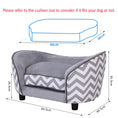 Load image into Gallery viewer, Sausage Dog Box Zig Zag Pet Sofa Grey