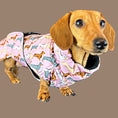 Load image into Gallery viewer, Pink Sophisticated Sausage Waterproof Polartec Fleece Dachshund Dog Coat
