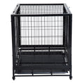 Load image into Gallery viewer, Sausage Dog Box Outdoor Metal Cage Crate With Wheels and Tray