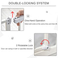 Load image into Gallery viewer, SDB Pet Safety Gate Pressure Fitted Stair Barrier w/ Auto-Close Double Lock