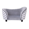 Load image into Gallery viewer, Sausage Dog Box Zig Zag Pet Sofa Grey