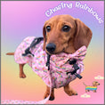 Load image into Gallery viewer, Chasing Rainbows Pink Polartec Fleece Waterproof Dachshund Coat Sausage Dog