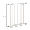 Load image into Gallery viewer, SDB Pet Safety Gate Pressure Fitted Stair Barrier w/ Auto-Close Double Lock