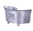 Load image into Gallery viewer, Sausage Dog Box Sofa Bed Silver Grey