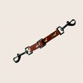 Load image into Gallery viewer, DoxieFlex Biothane dachshund dog safety clip connecting a collar and harness for extra security on walks.