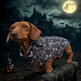 Load image into Gallery viewer, Black Twilight Doxie Fleece Dachshund Long Dog Zipper Jumper