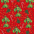Load image into Gallery viewer, Red Dachshund Christmas Second Skin Tee - ‘Meanie Weenie’ | Sausage Dog Clothes
