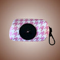 Load image into Gallery viewer, Pretty Pink Houndstooth Dachshund Poop Bag Holder | Dachshund Accessories