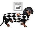 Load image into Gallery viewer, CLEARANCE - Sausage Dog Box Dachshund Teddy Bear Waistcoat - Black