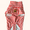 Load image into Gallery viewer, Red Houndstooth Dachshund Fleece Long Dog Zipper Valentines Jumper