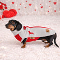 Load image into Gallery viewer, Cupids Kiss Waterproof Dachshund Harness Fleece | Sausage Dog Box DoxieDri