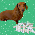 Load image into Gallery viewer, Sausage Dog Box Christmas ‘Snow Flurry’ Rope Toy