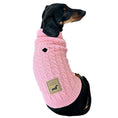 Load image into Gallery viewer, "Powder Puff Pink" Luxury Cable Knit Dachshund Jumper - Sausage Dog Box
