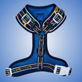 Load image into Gallery viewer, Navy Balloon Dog Dachshund Anti-Rub Harness