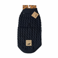 Load image into Gallery viewer, Jet Black Luxury Cable Knit Dachshund Jumper