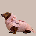 Load image into Gallery viewer, Cotton Candy DoxieRobe - Bamboo Dachshund Drying Robe