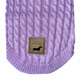Load image into Gallery viewer, Lavender Lilac Luxury Cable Knit Dachshund Jumper