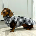 Load image into Gallery viewer, Sausage Dog Box Perfect Fit Dachshund Coat - Houndstooth