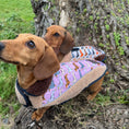Load image into Gallery viewer, Pink Sophisticated Sausage Sherpa Fleece Dachshund Dog Parker Jacket