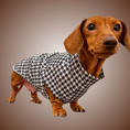 Load image into Gallery viewer, Dachshund Second Skin Tee - ‘Houndstooth’ | Sausage Dog Outfit