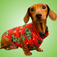 Load image into Gallery viewer, Red Dachshund Christmas Second Skin Tee - ‘Meanie Weenie’ | Sausage Dog Clothes