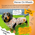 Load image into Gallery viewer, Weiner On Wheels Polartec Waterproof Dachshund Coat - Sausage Dog Box
