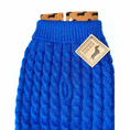 Load image into Gallery viewer, Royal Blue Luxury Cable Knit Dachshund Jumper
