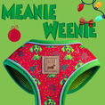 Load image into Gallery viewer, ‘Meanie Weenie’ Red Anti-Rub Dachshund Christmas Harness - Sausage Dog Box