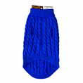 Load image into Gallery viewer, Royal Blue Luxury Cable Knit Dachshund Jumper