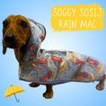 Load image into Gallery viewer, Soggy Sausage Dachshund Waterproof Rain Mac/Coat With Hood