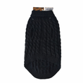 Load image into Gallery viewer, Jet Black Luxury Cable Knit Dachshund Jumper