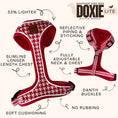 Load image into Gallery viewer, Red Houndstooth DoxieLite Dachshund Harness
