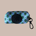 Load image into Gallery viewer, Blue Highland Argyle Clip On Poop Bag Holder