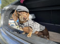 Load image into Gallery viewer, Sausage Dog Box Designer Fleece Waterproof 'Dog Tooth' Dachshund Coat