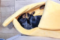 Load image into Gallery viewer, Sausage Dog Box Banana Cave Bed - SMALL