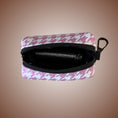 Load image into Gallery viewer, Pretty Pink Houndstooth Dachshund Poop Bag Holder | Dachshund Accessories