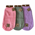 Load image into Gallery viewer, Lavender Lilac Luxury Cable Knit Dachshund Jumper