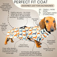 Load image into Gallery viewer, Beige Sophisticated Sausage Waterproof Polartec Fleece Dachshund Dog Coat