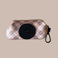 Load image into Gallery viewer, Chestnut Plaid Argyle Doggy Poop Bag Holder