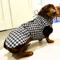 Load image into Gallery viewer, Sausage Dog Box Perfect Fit Dachshund Coat - Houndstooth