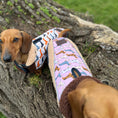 Load image into Gallery viewer, Beige Sophisticated Sausage Sherpa Fleece Dachshund Dog Coats