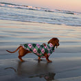 Load image into Gallery viewer, Pink Rosewood Argyle Fleece Dachshund Dog Jumper