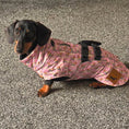 Load image into Gallery viewer, Chasing Rainbows Pink Polartec Fleece Waterproof Dachshund Coat Sausage Dog