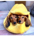 Load image into Gallery viewer, Sausage Dog Box Banana Cave Bed - SMALL