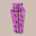 Load image into Gallery viewer, Fun Floss Purple Circus Dachshund Fleece Jumper / Sweater | Sausage Dog Box