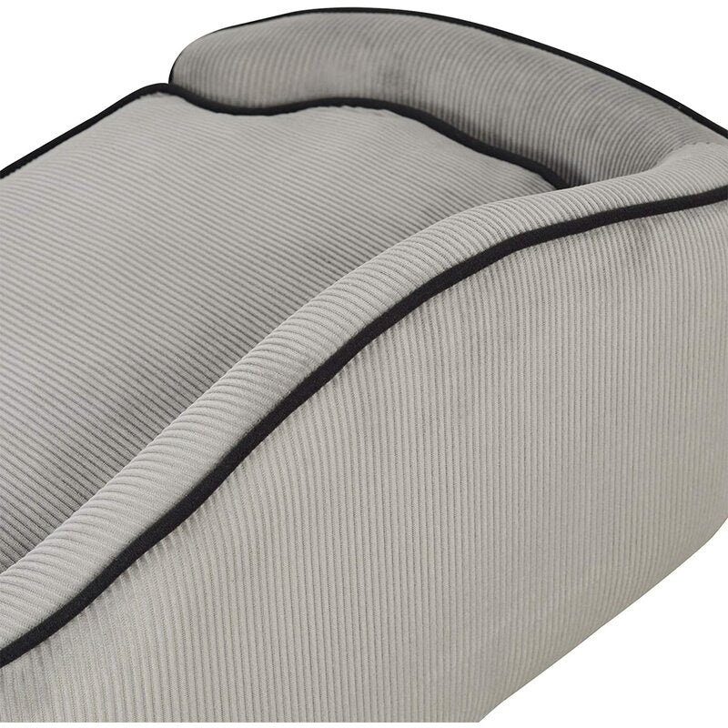 Sausage Dog Box, Dachshund Linnea Luxury Grey Cord Sofa Bed